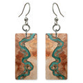 Peach and Clay Healing Earrings | FWX701
