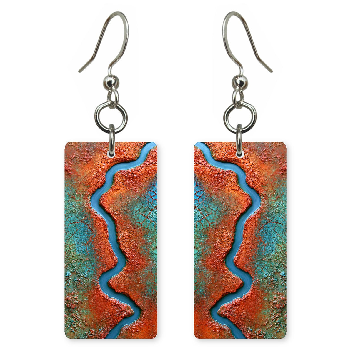 Tangerine Resolve Flowing Earrings | FWX706