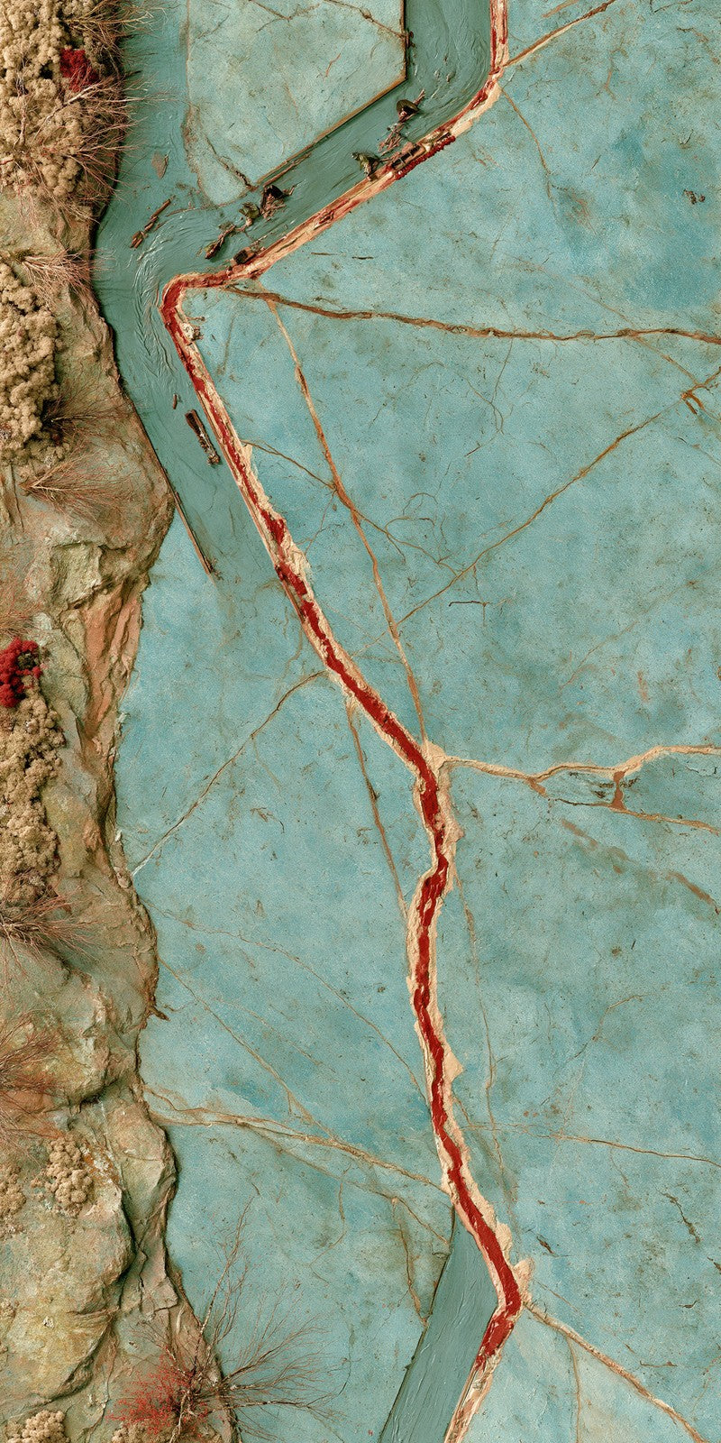 Celadon and Copper Tenderness Earrings | FWX707