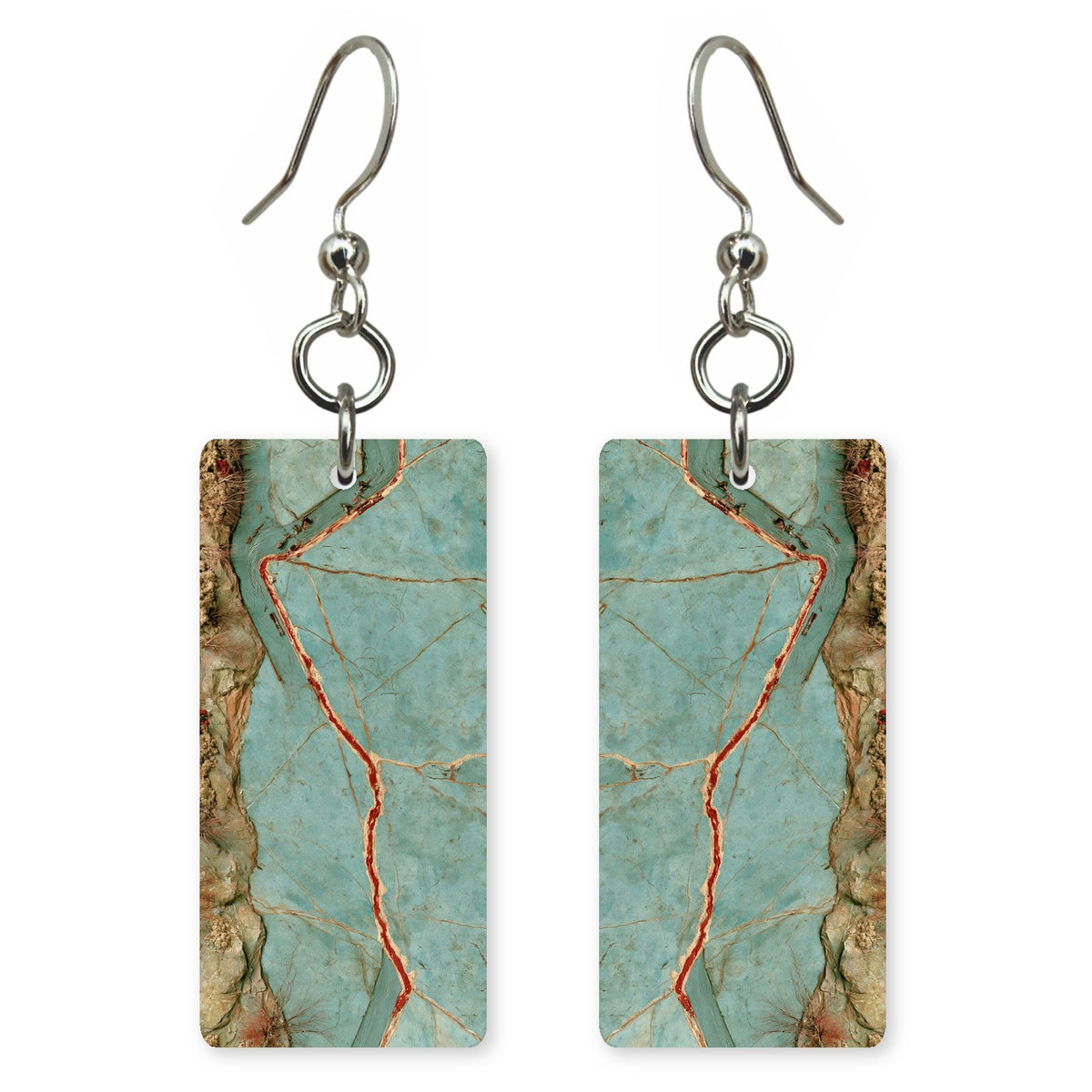 Celadon and Copper Tenderness Earrings | FWX707