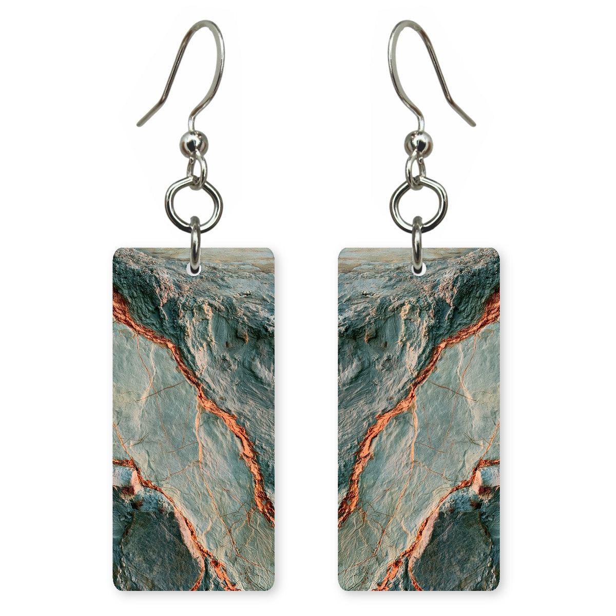 Slate and Copper Patience Earrings | FWX710