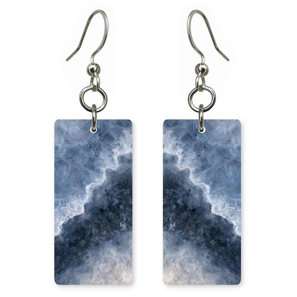 Stormcloud Blue Overwhelm Earrings | FWX721