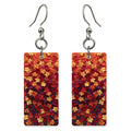 Burgundy Abundant Heart Earrings | FWX72