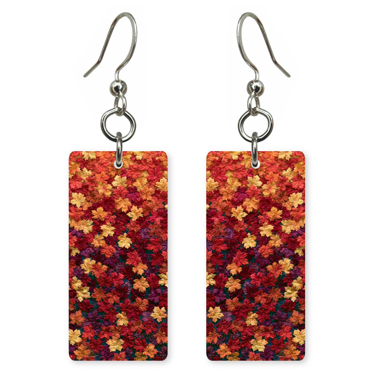 Burgundy Abundant Heart Earrings | FWX72