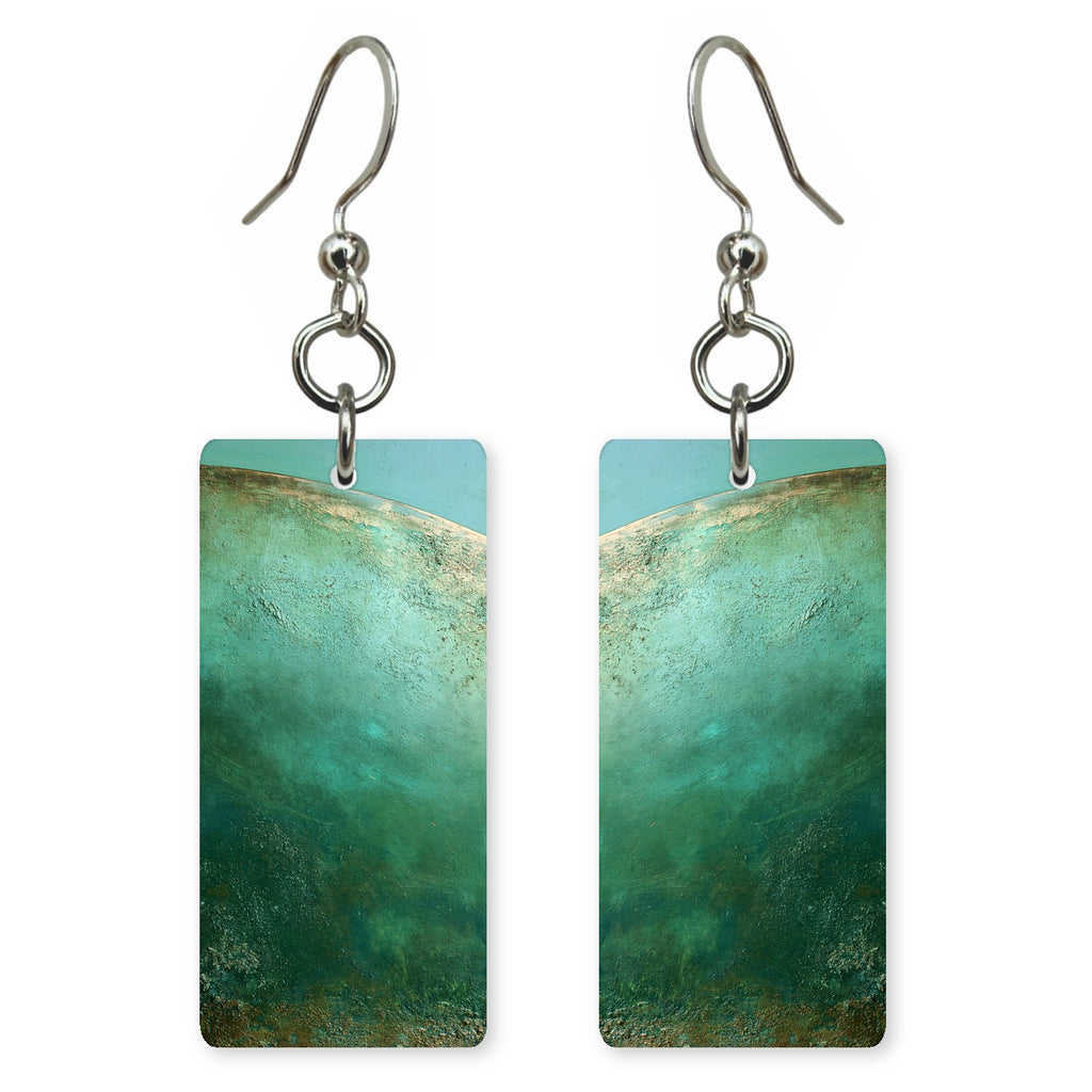 Teal Awe at the Edge Earrings | FWX730