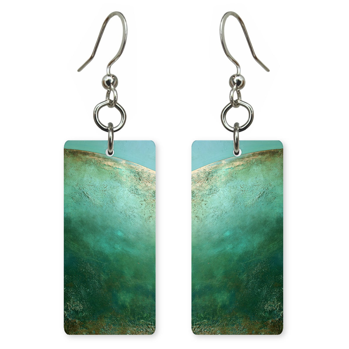 Teal Awe at the Edge Earrings | FWX730