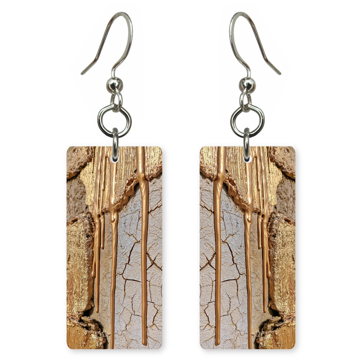 Gilded Drip Surrender Earrings | FWX732