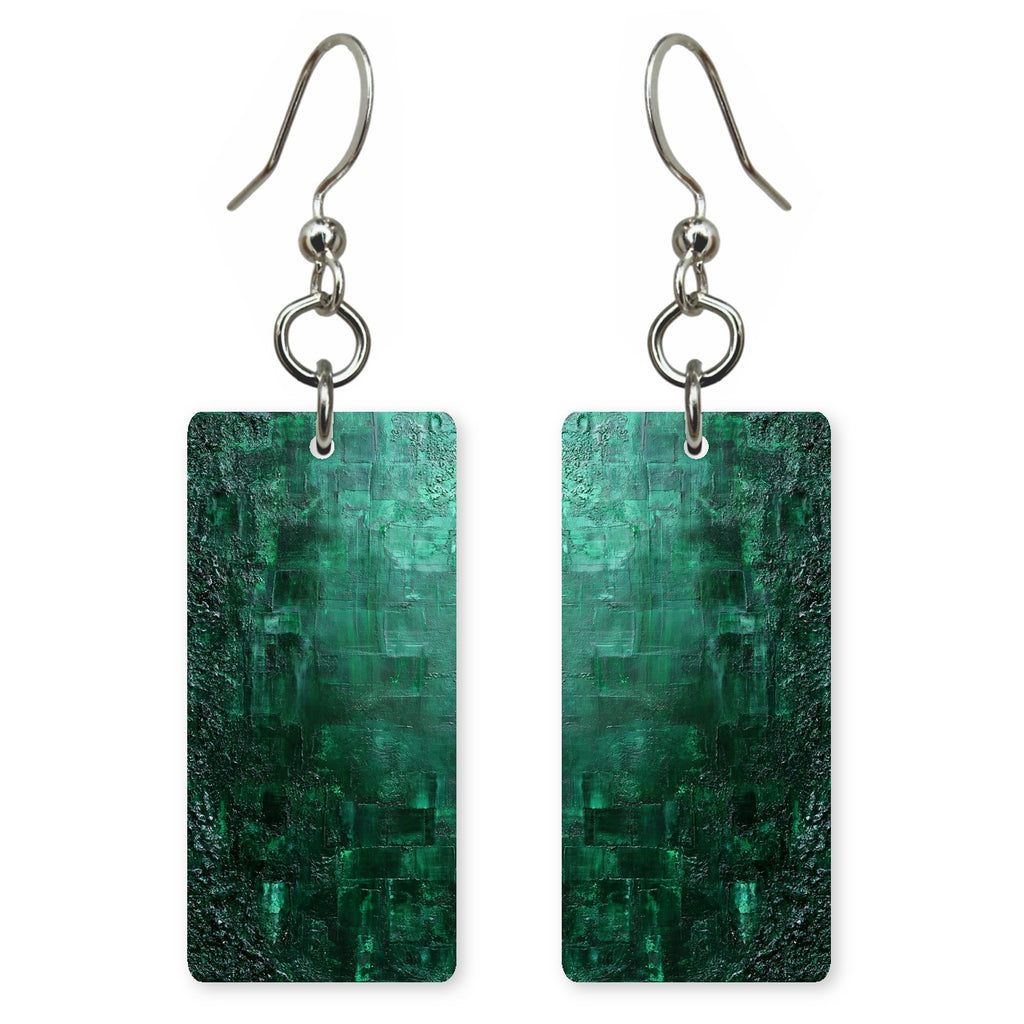 Teal Resolve Stitched Earrings | FWX737