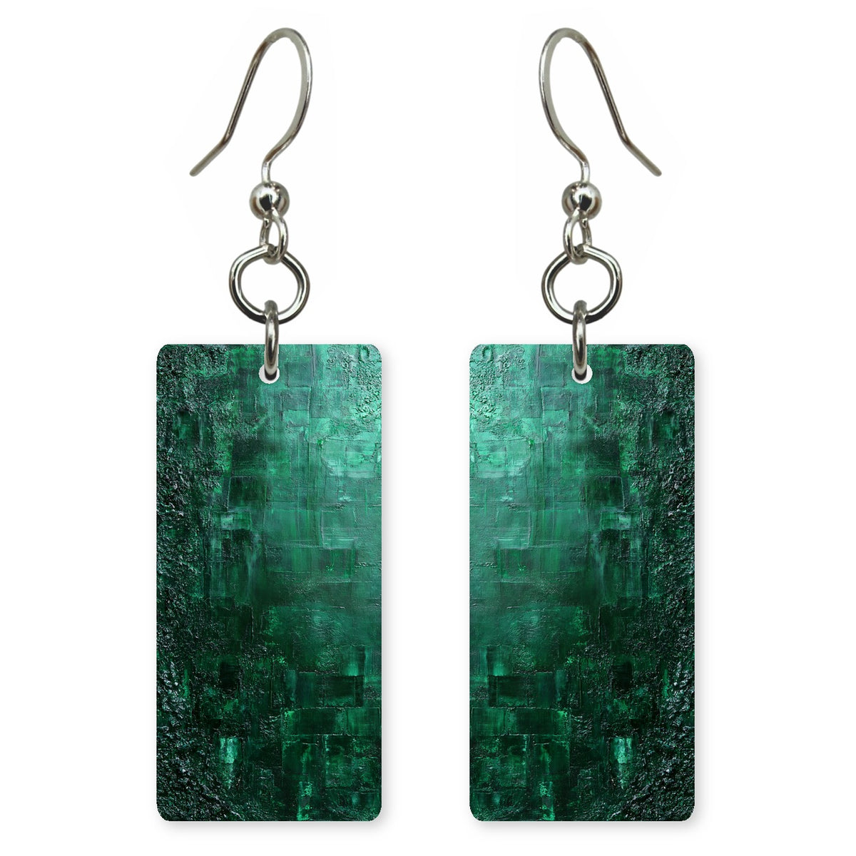 Teal Resolve Stitched Earrings | FWX737