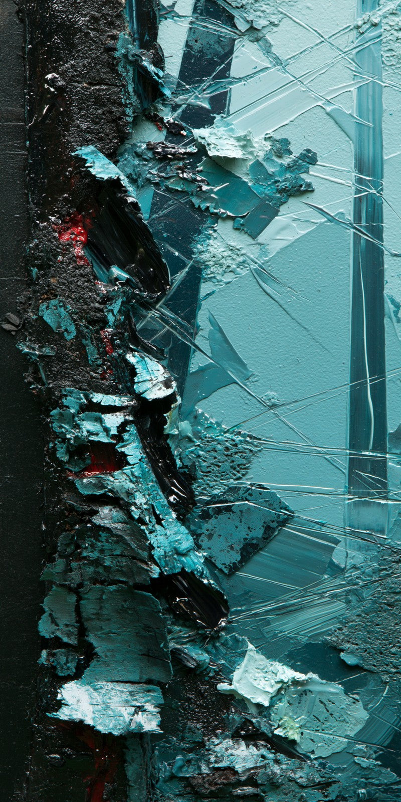 Shattered Teal Upheaval Earrings | FWX743
