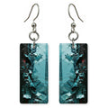 Shattered Teal Upheaval Earrings | FWX743