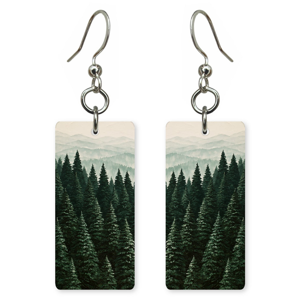 Pine Green Quiet Faith Earrings | FWX756