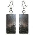 Charcoal Gravity Felt Earrings | FWX759