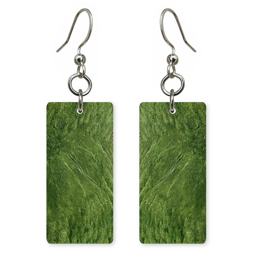 Olive Folded Patience Earrings | FWX766