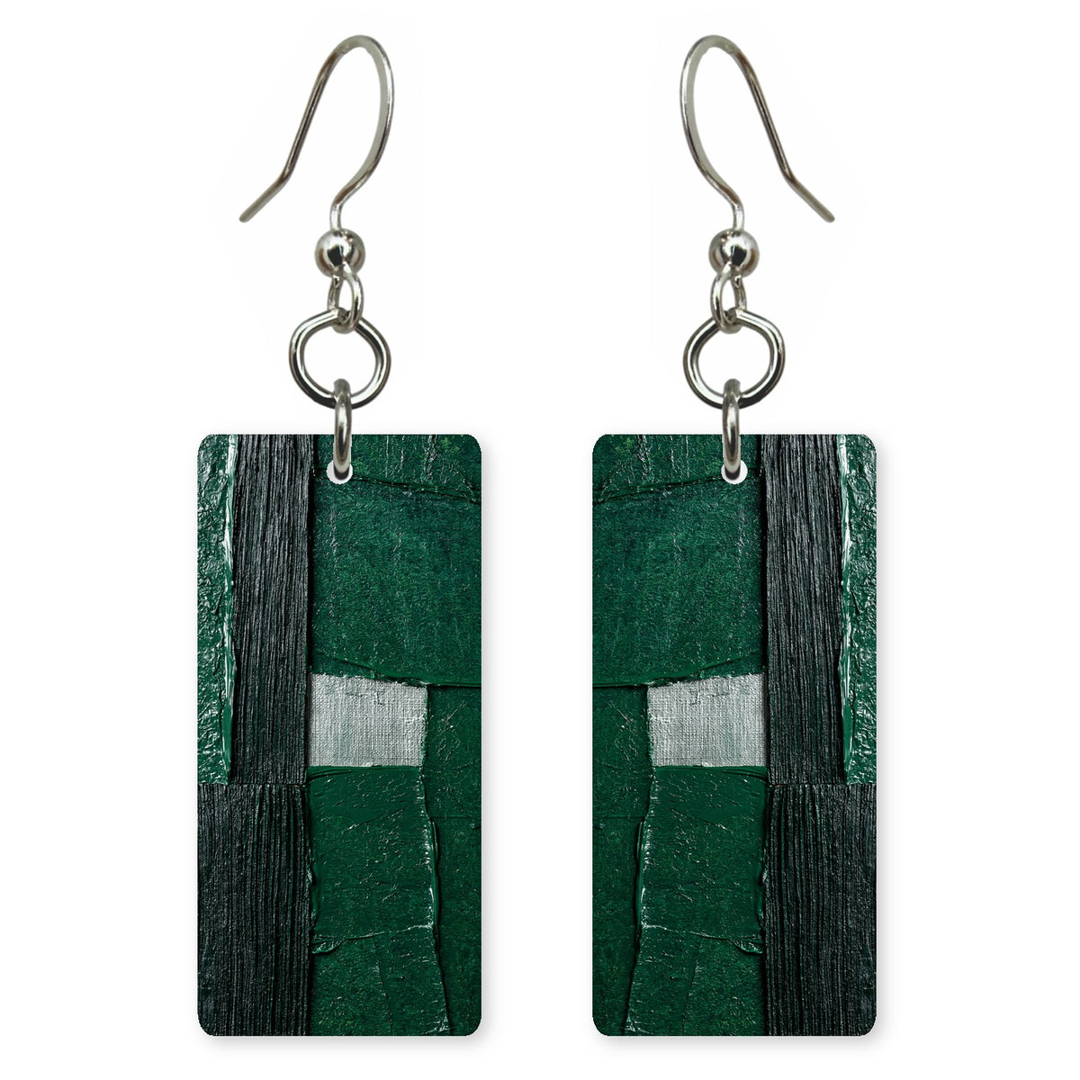Emerald Steady Heart Earrings | FWX768