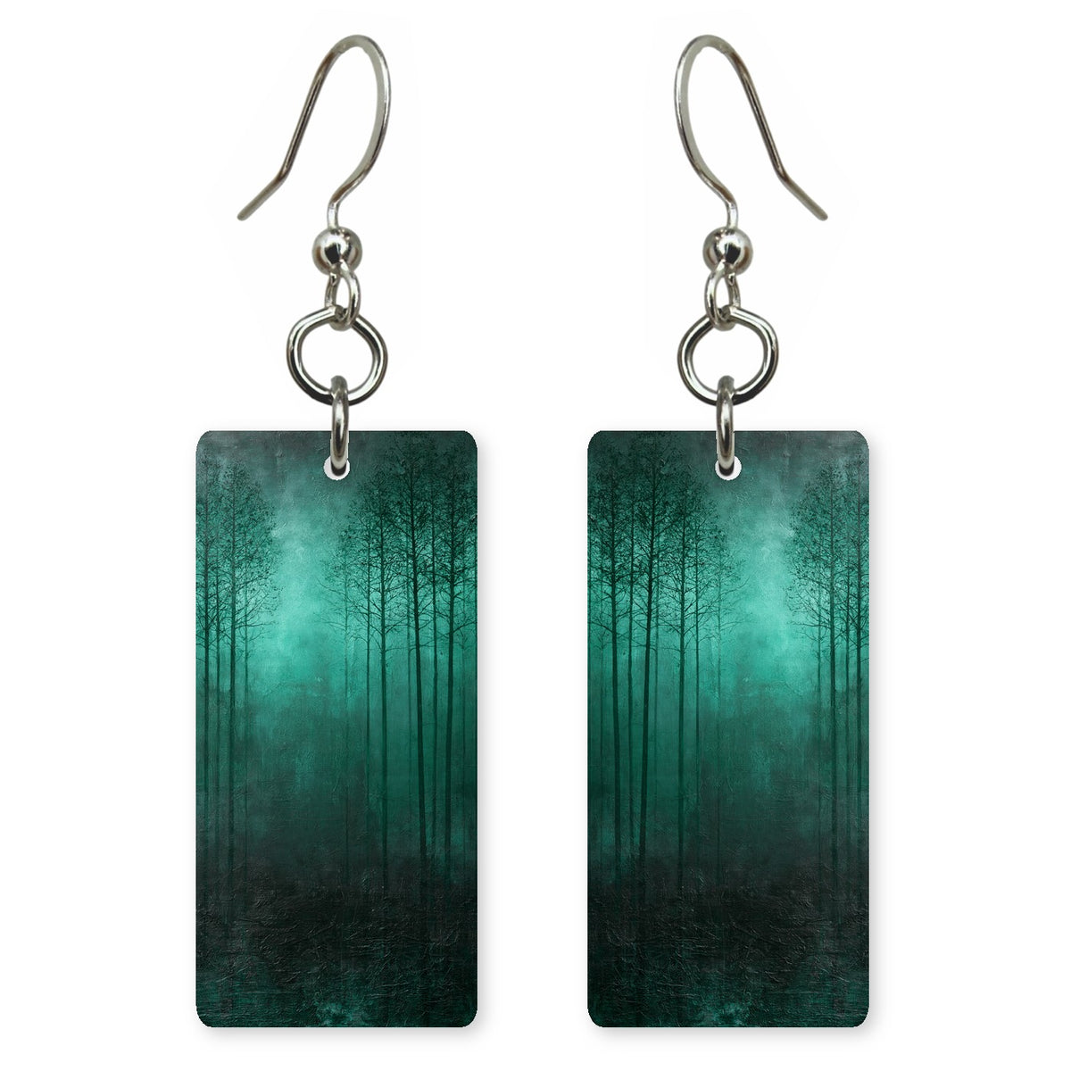 Teal Fog Stillness Earrings | FWX771