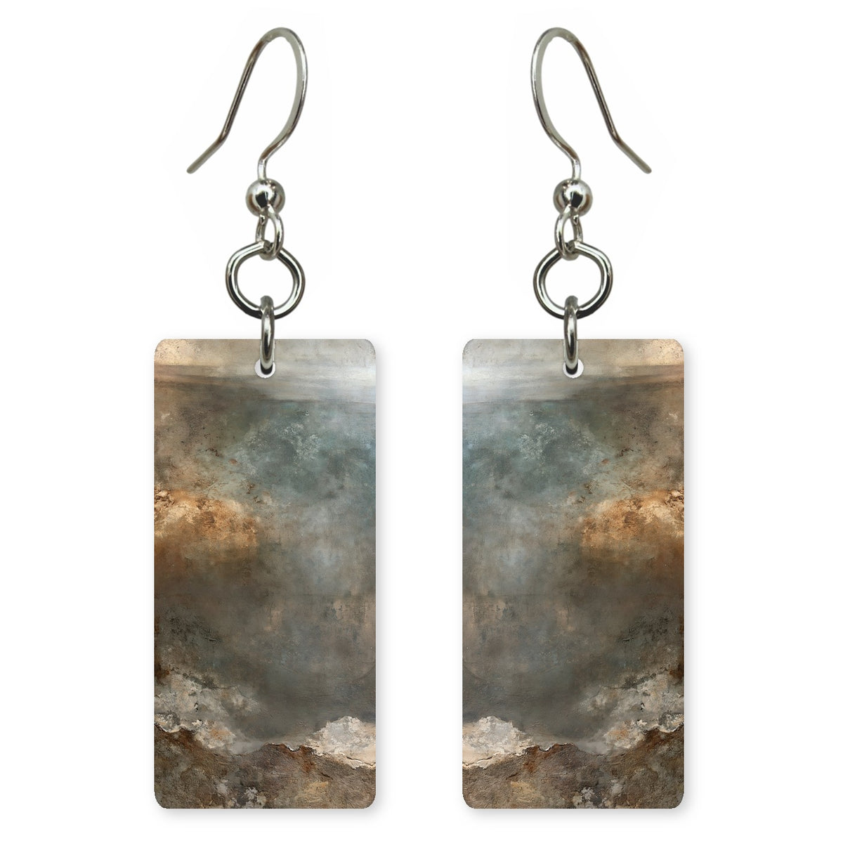 Smoke and Sepia Heaviness Earrings | FWX782