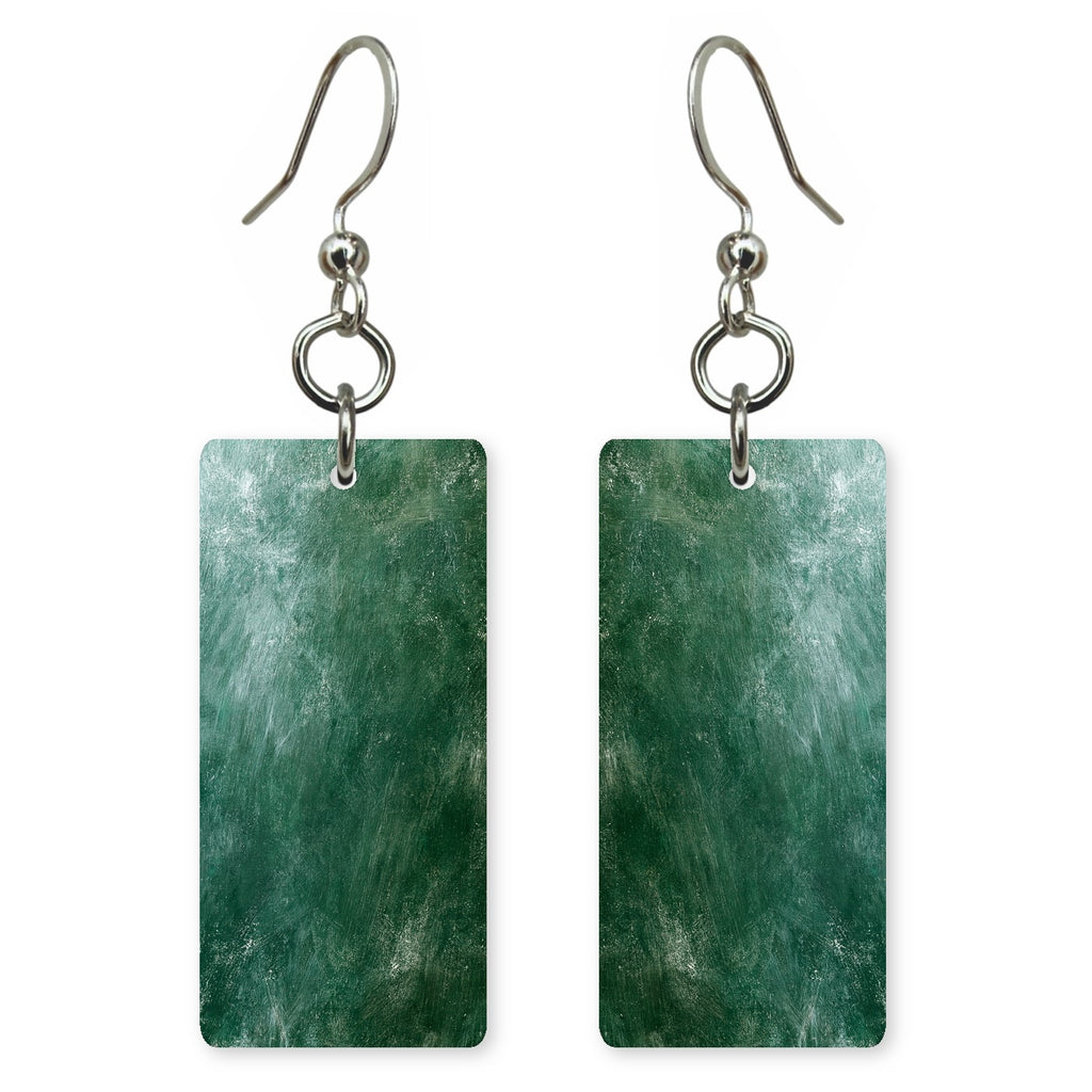 Forest Green Softened Calm Earrings | FWX784