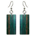 Bark Teal Grit Earrings | FWX786