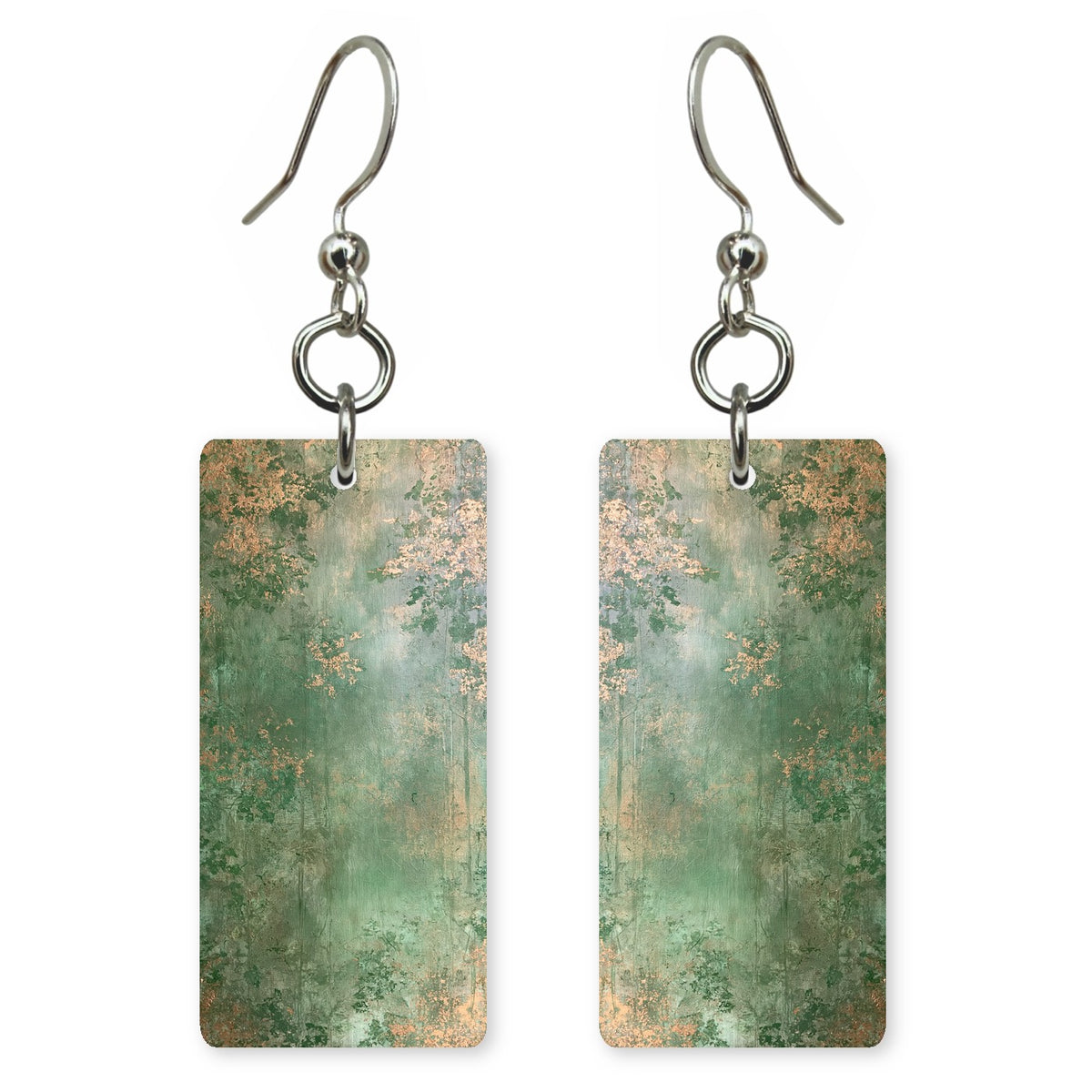Sage Rose-Gold Nostalgia Earrings | FWX791