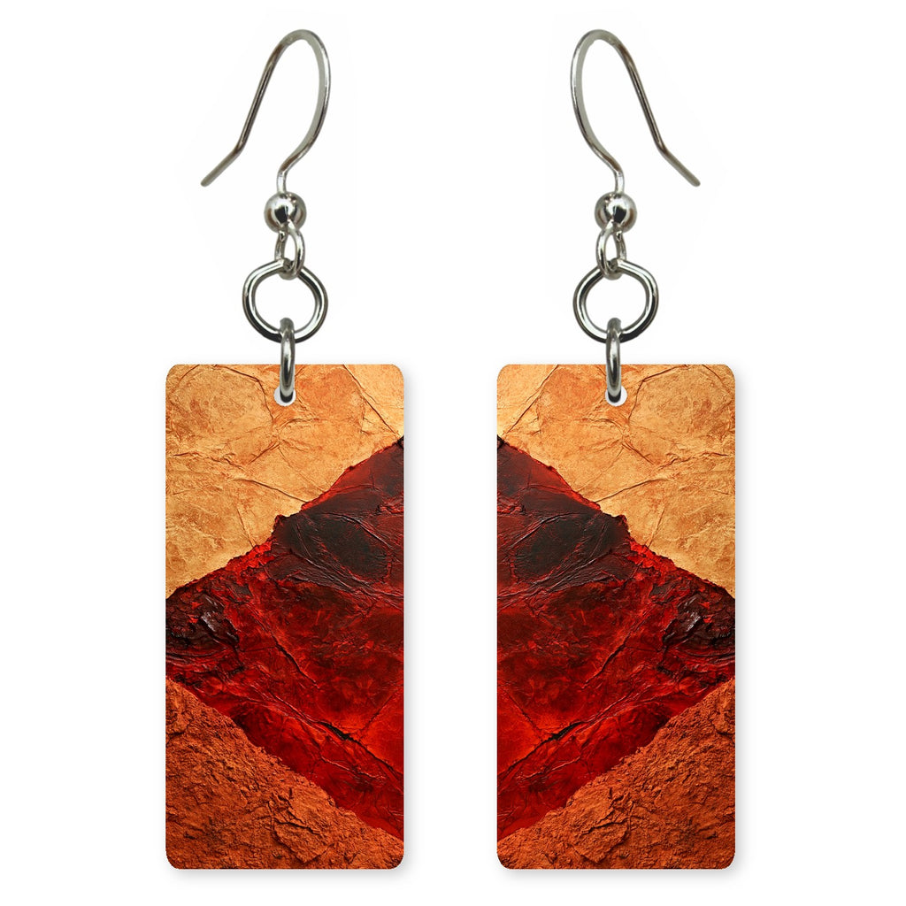Terracotta Heartbreak Line Earrings | FWX7