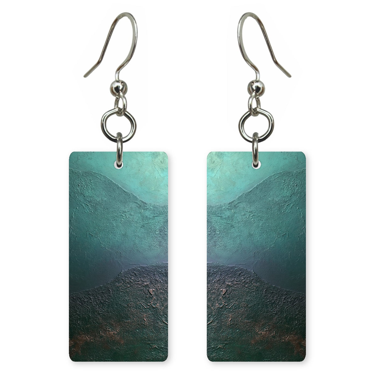 Dark Teal Horizon Resolve Earrings | FWX815