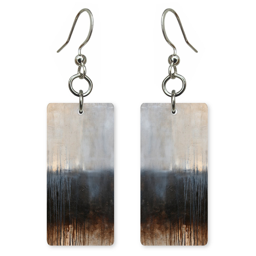 Ink and Rust Sorrow Earrings | FWX817