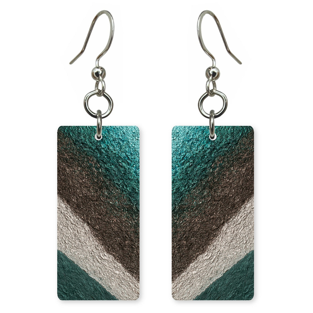 Teal Umber Fortitude Earrings | FWX823