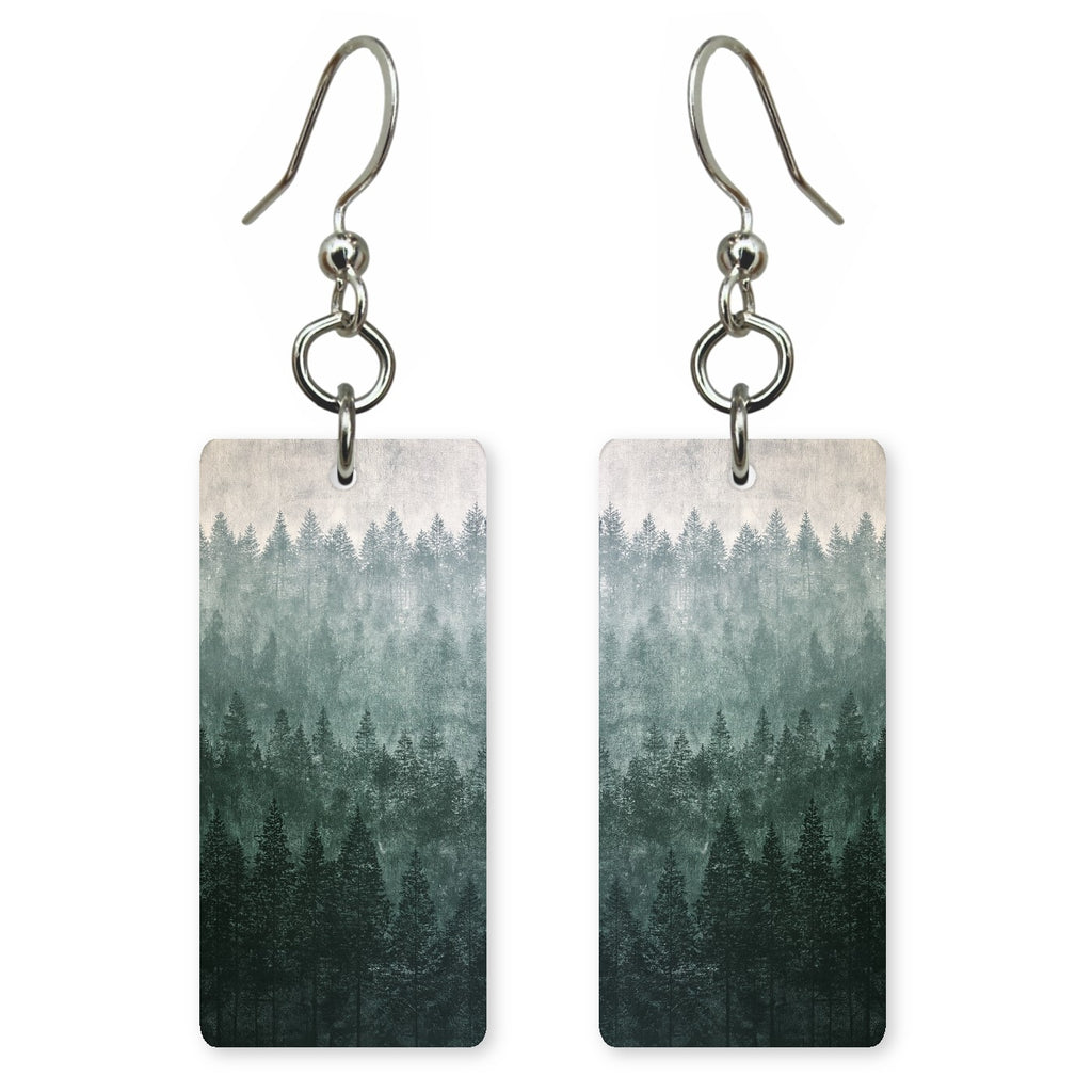 Gray-Green Contemplation Earrings | FWX825