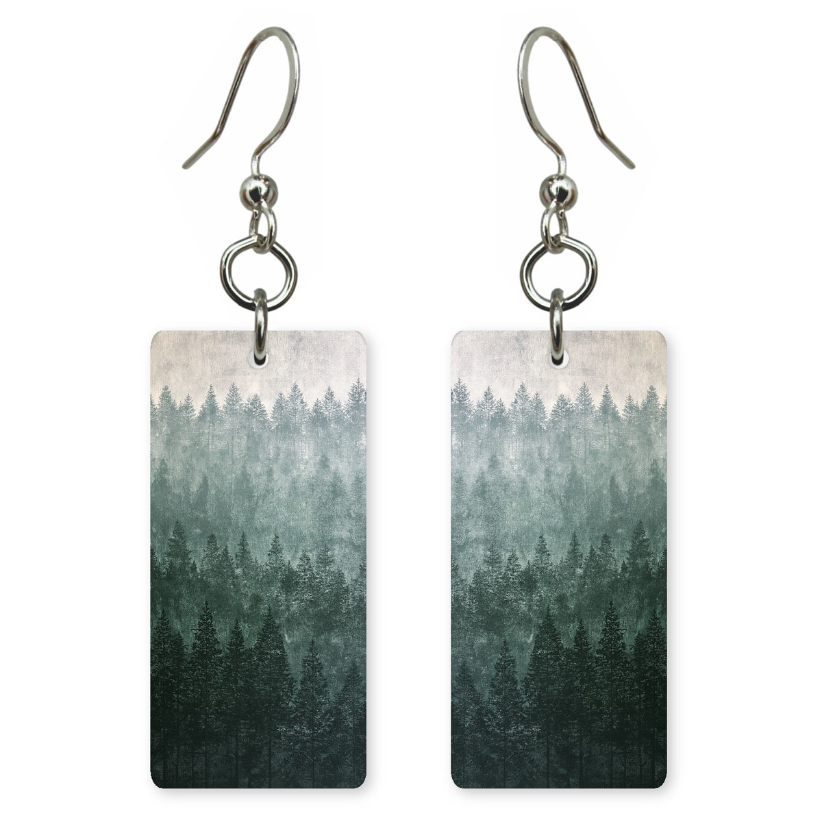 Gray-Green Contemplation Earrings | FWX825