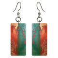 Teal Defiance Red-Peeled Earrings | FWX830
