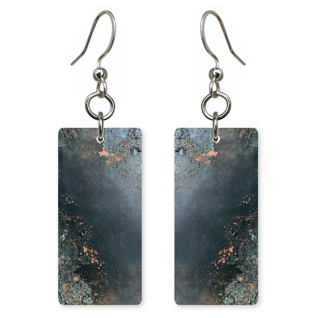 Gunmetal Copper Scars Earrings | FWX834