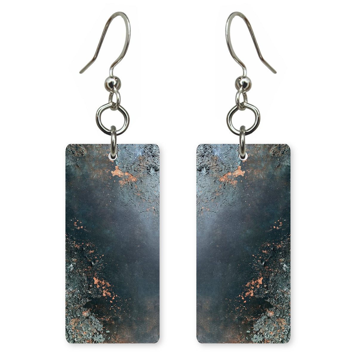 Gunmetal Copper Scars Earrings | FWX834