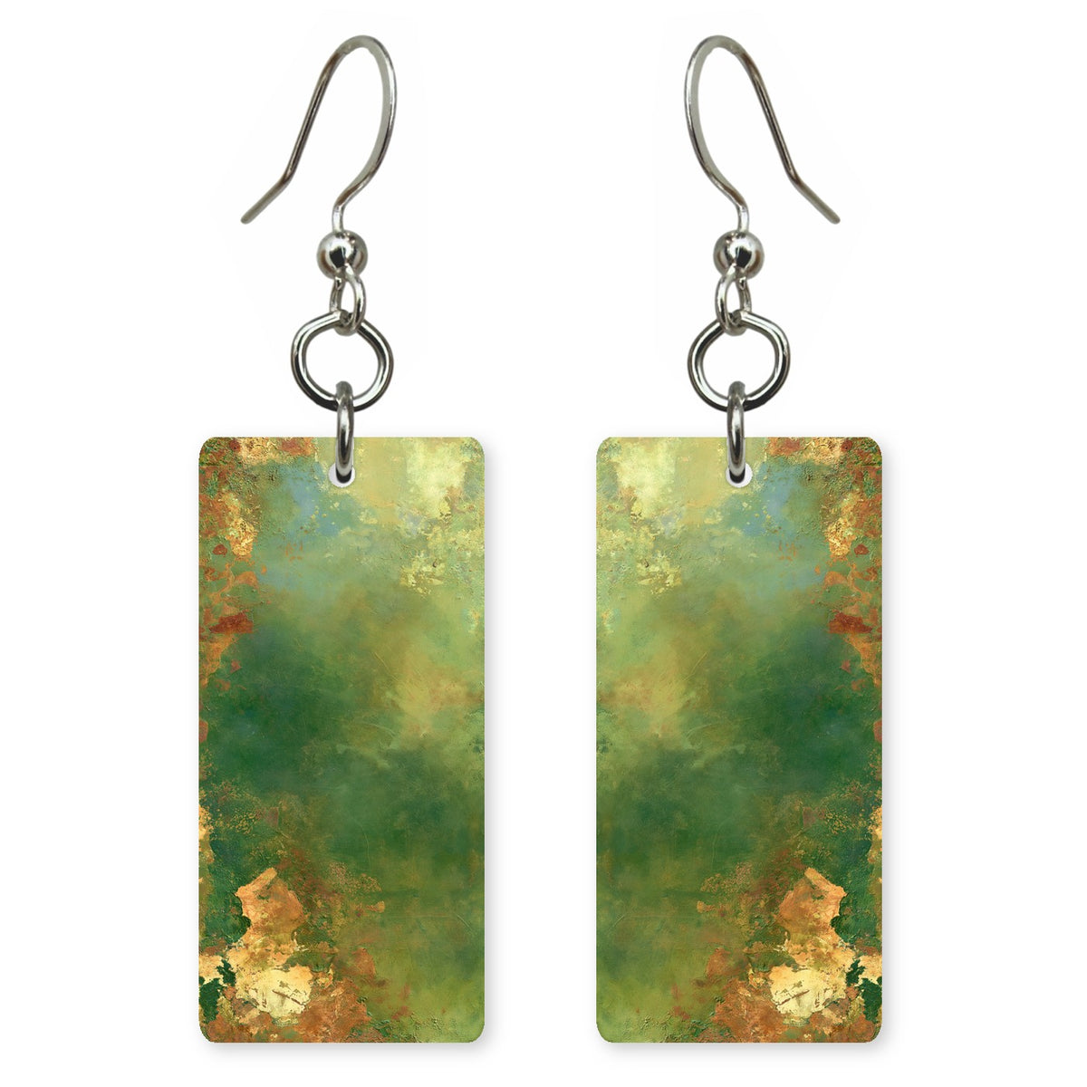 Tarnished Green Gold Nostalgia Earrings | FWX849