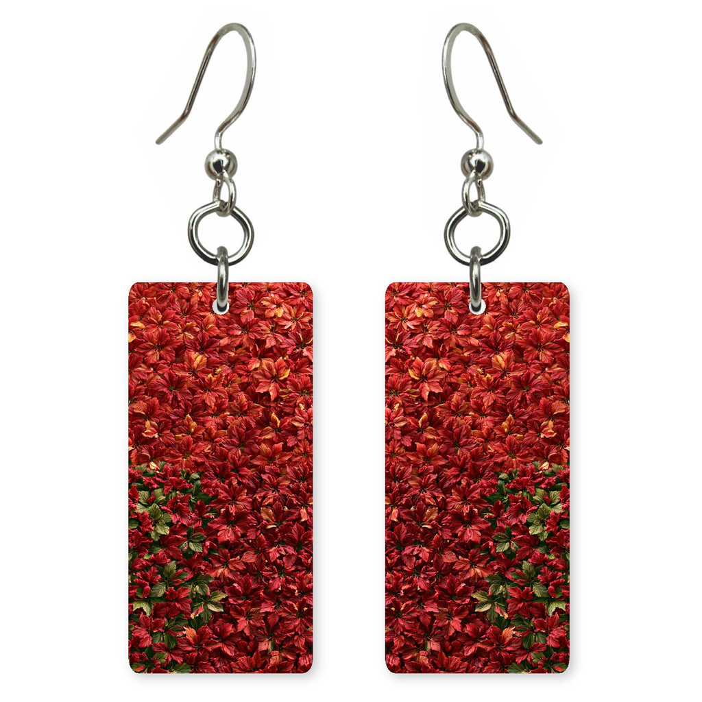 Wine and Green Renewal Earrings | FWX84