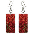 Wine and Green Renewal Earrings | FWX84