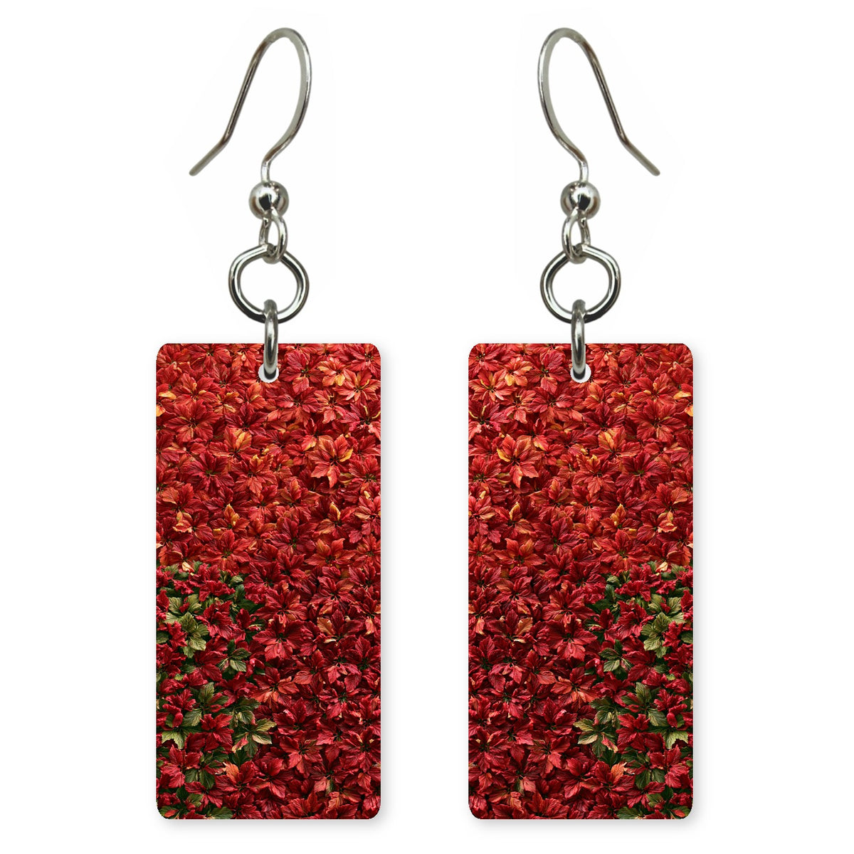 Wine and Green Renewal Earrings | FWX84