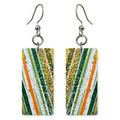 Orange and Emerald Celebration Earrings | FWX858