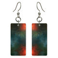Crimson and Teal Unease Earrings | FWX866