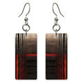 Red Anger on Black Earrings | FWX882