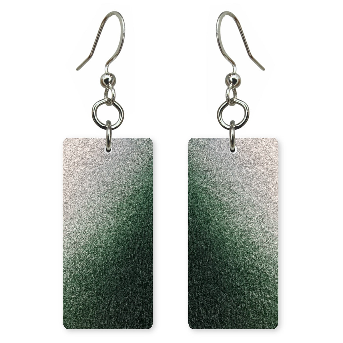 Silver-Green Calm Earrings | FWX884