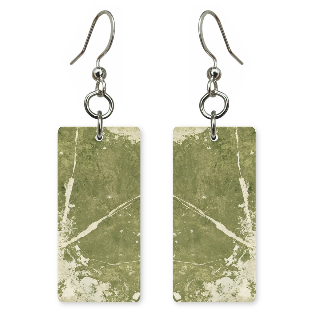 Olive Parchment Memory Earrings | FWX893