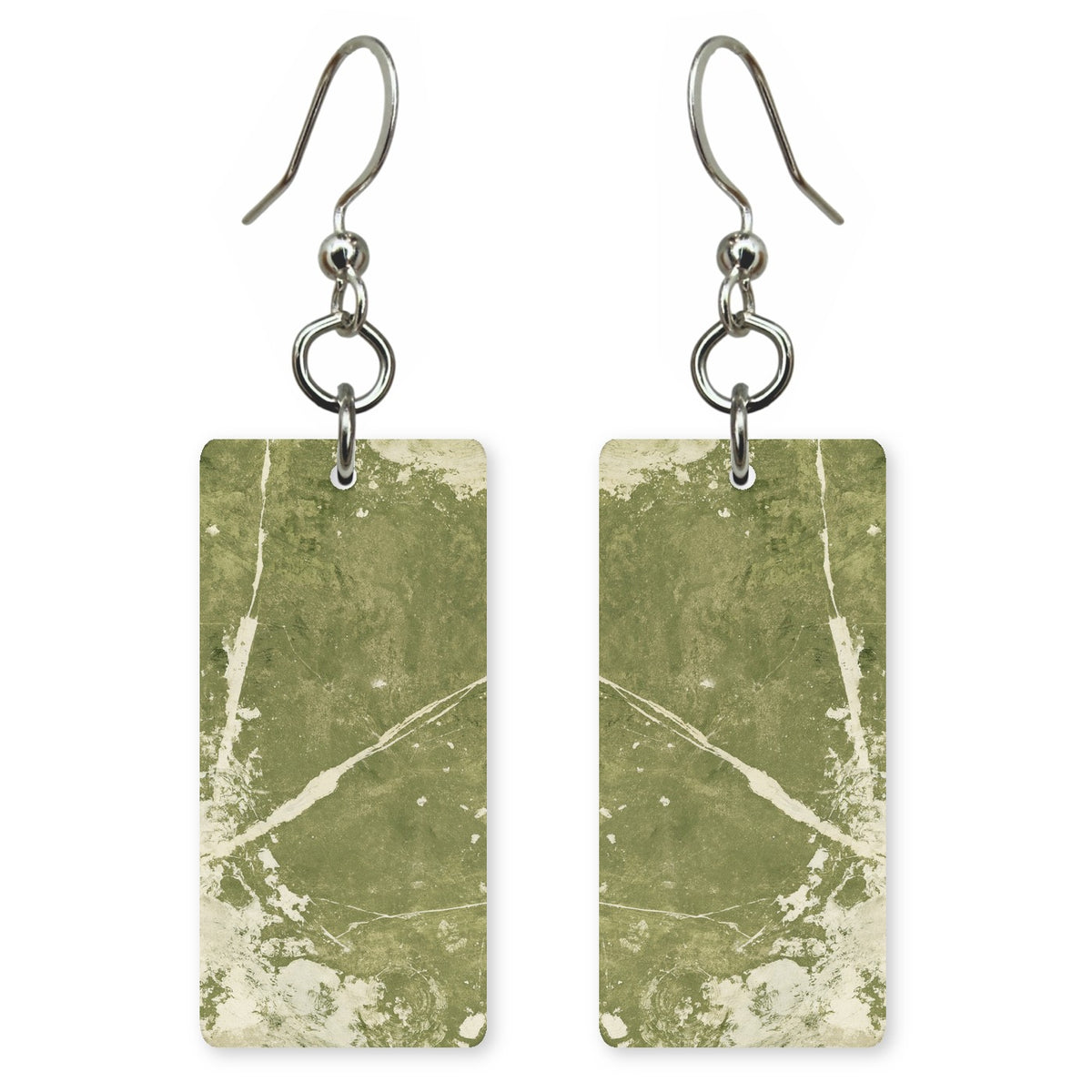 Olive Parchment Memory Earrings | FWX893
