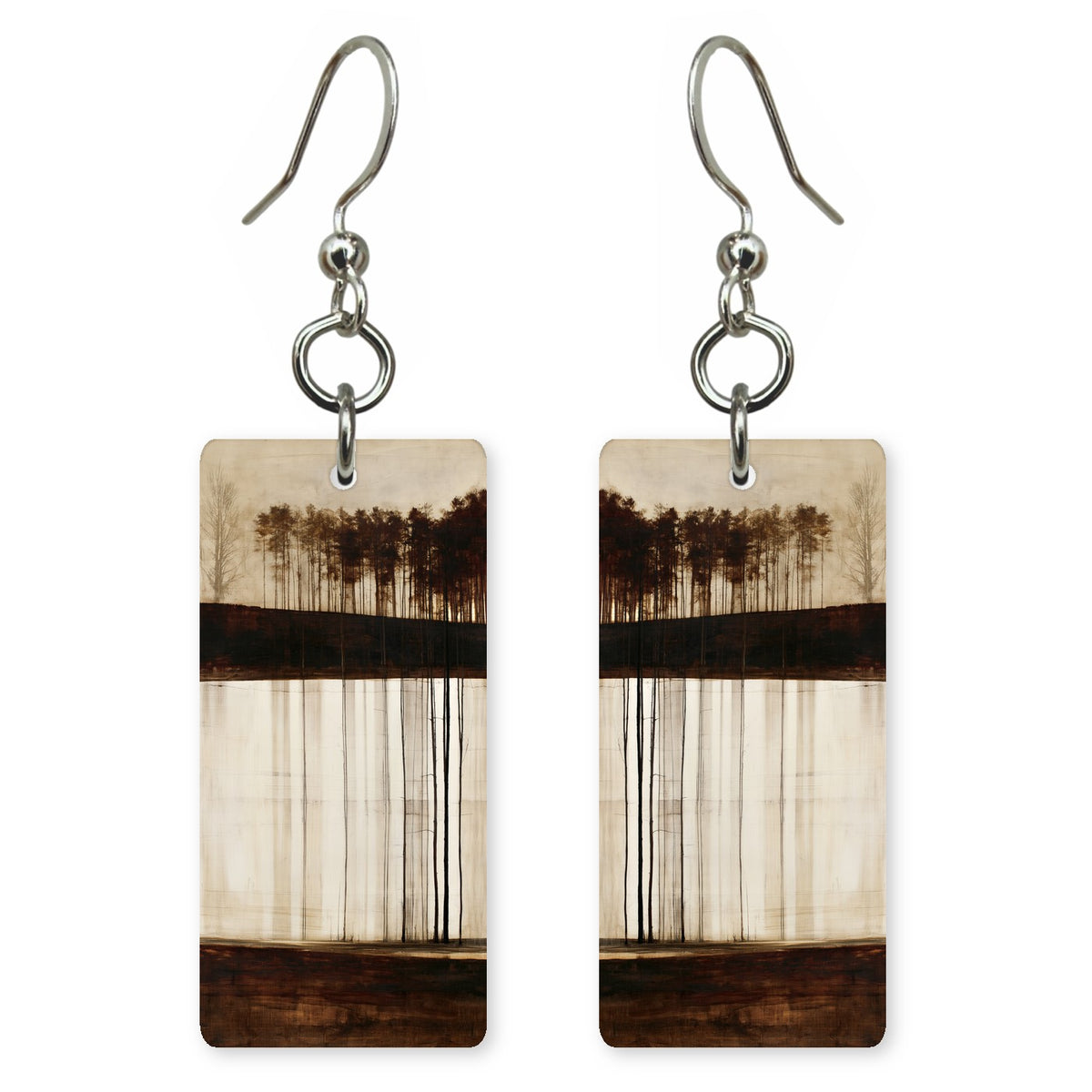 Sepia and Cream Nostalgia Earrings | FWX896