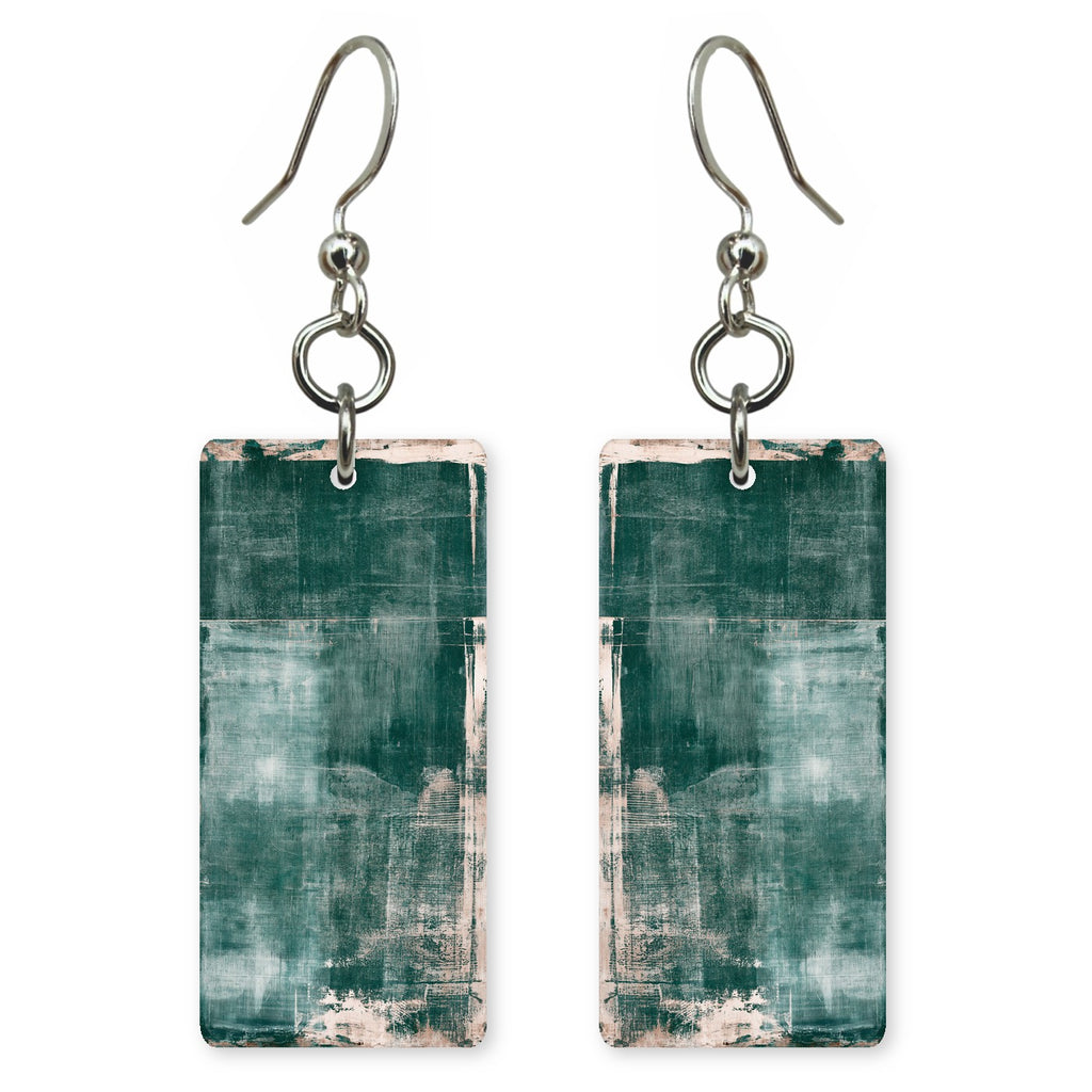 Pink Longing Behind Teal Earrings | FWX898