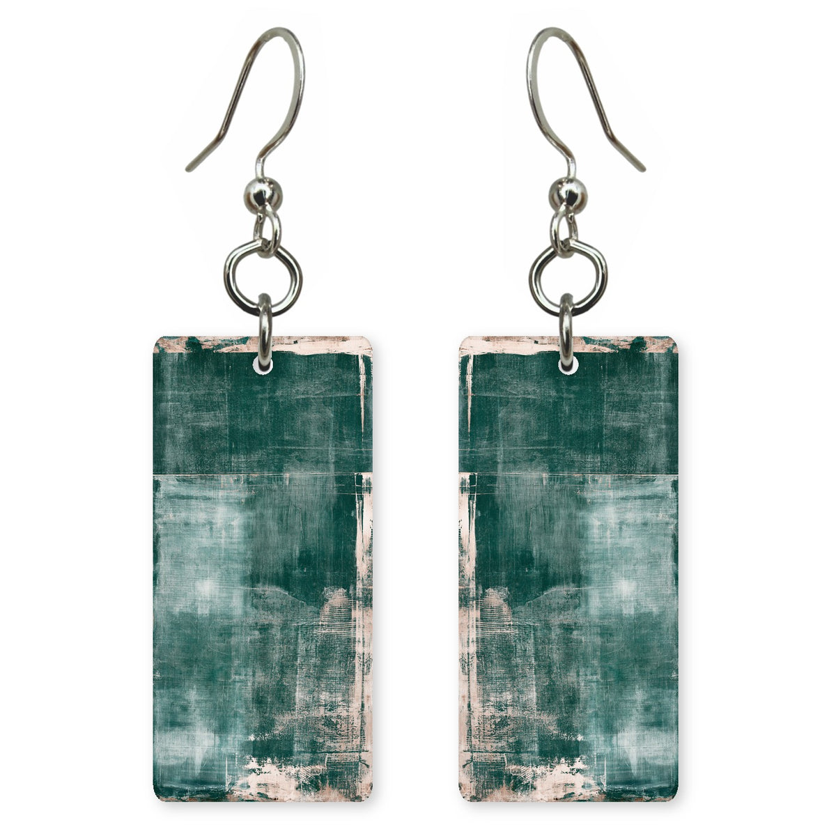 Pink Longing Behind Teal Earrings | FWX898