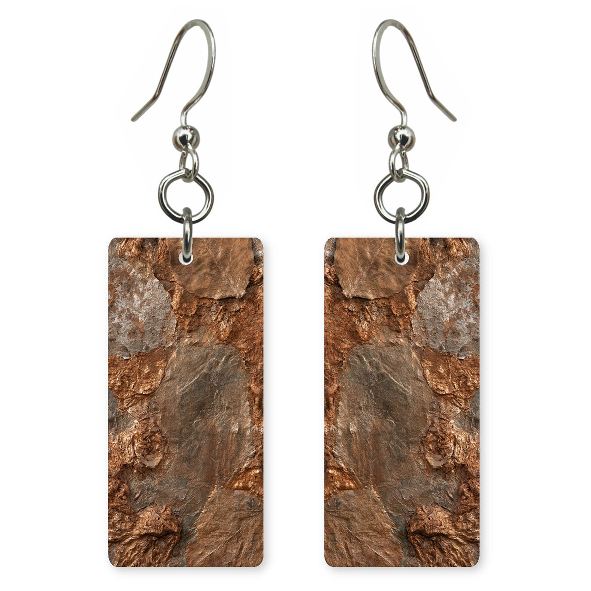 Stone and Bronze Endurance Earrings | FWX90