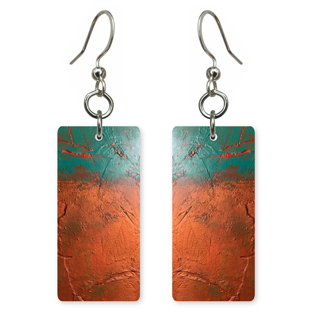 Terracotta Calm Under Teal Earrings | FWX93