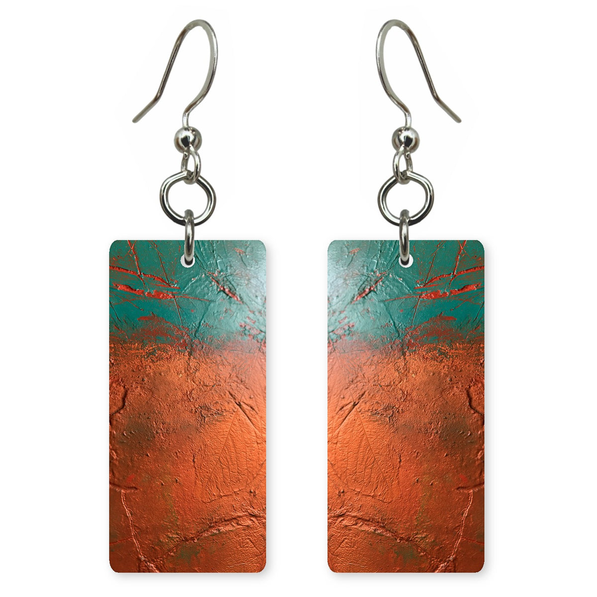 Terracotta Calm Under Teal Earrings | FWX93