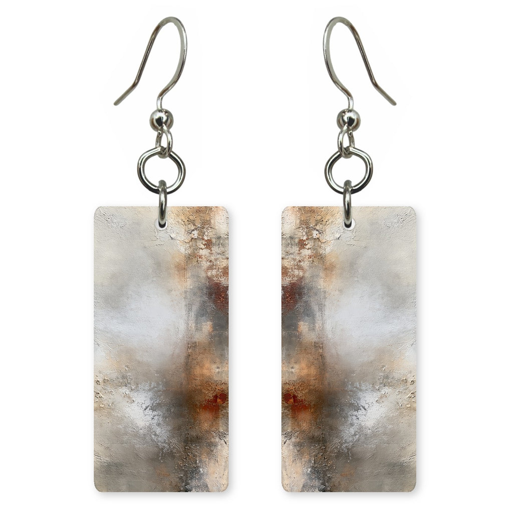 Dove Gray Quiet Wound Earrings | FWX951